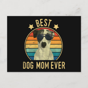 womens best dog mum ever italian greyhound announcement postcard