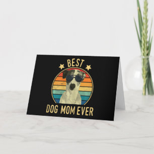 womens best dog mum ever italian greyhound thank you card