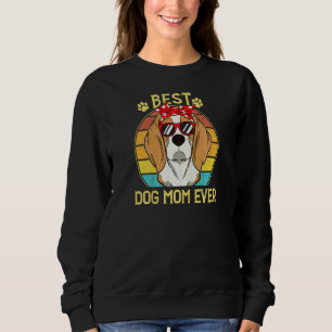 Womens Best Dog Mum Ever Miniature Schnauzer Mothe Sweatshirt