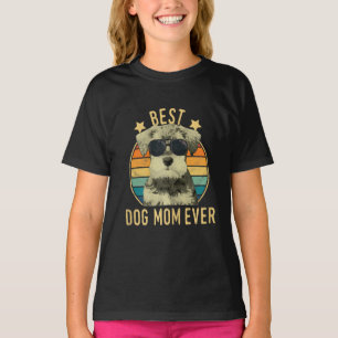 Womens Best Dog Mum Ever Miniature Schnauzer T-Shirt