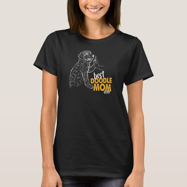 Womens Best Doodle Mum Ever Doodle Mum Tee Doodle  (Front)