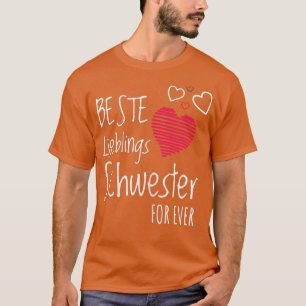 Womens Best favourite sister sister siblings gift T-Shirt