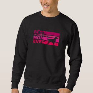 Womens Best Flat Coated Retriever Mom Ever Sweatshirt