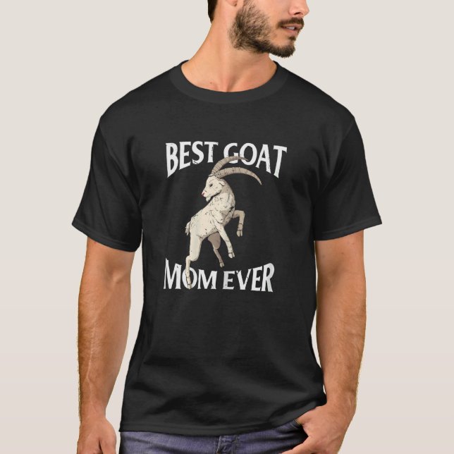 Womens Best Goat Mum Ever   Goat Farmer T-Shirt (Front)