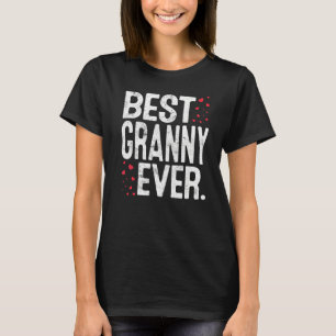 Womens Best Granny Ever Cute Granny Lover Valentin T-Shirt