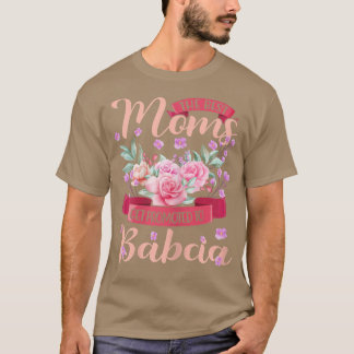 Womens Best Moms Promoted Babcia Grandma Mothers d T-Shirt