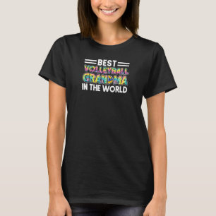 Womens best volleyball grandma in the world volley T-Shirt
