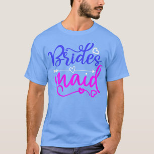 Womens Bestie of the bride funny Bridesmaid Bridal T-Shirt
