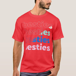 Womens Besties Bff Best Friend Forever Friendship T-Shirt