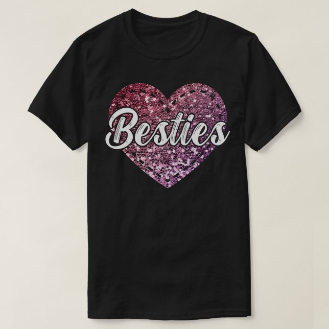 Womens Besties BFF Best Friend Forever Friendship  T-Shirt (Design Front)
