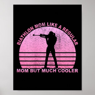 Womens Biathlon Ski Biathlet Winter Sports Cross-c Poster