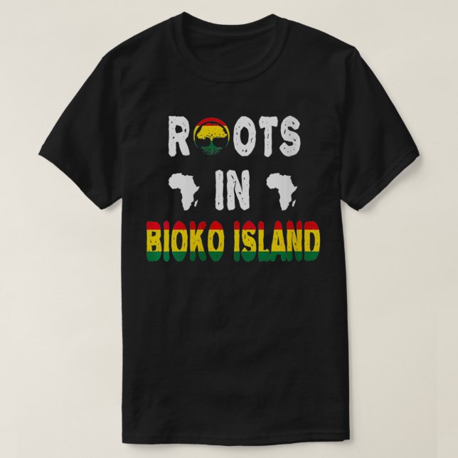 Womens Bioko Island African Diaspora Ancestry DNA  T-Shirt (Design Front)