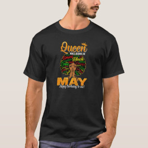 Womens Birthday Junenth Queen Was Born In May Girl T-Shirt