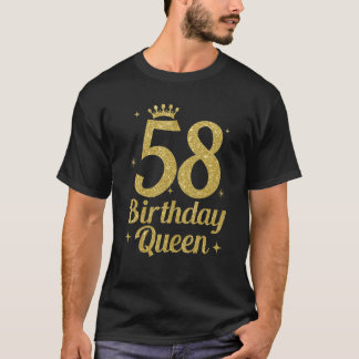 Women's Birthday Queen 58 Birthday Queen T-Shirt