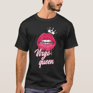 Womens Birthday Virgo Queen Virgo Zodiac Sign T-Shirt