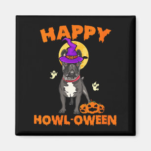 Womens Black French Bulldog Witch Costume Dog Magnet