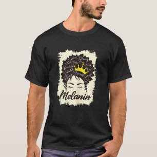 Womens Black Girl Magic Afro American Melanin Natu T-Shirt