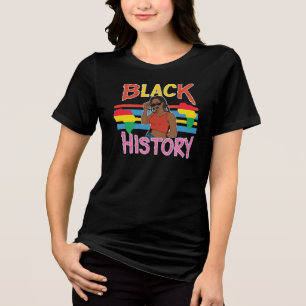 Womens Black History Tri-Blend Shirt