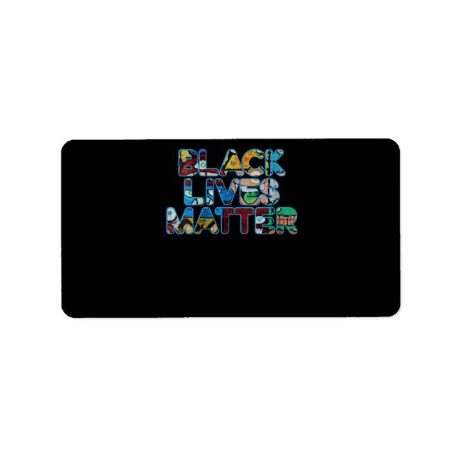 Womens Black Lives Matter Graffiti Equality Empowe Label (Front)