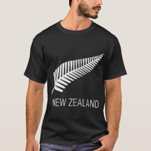Womens Black New Zealand Fern Shirt Mens Black Pro