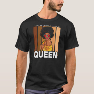 Womens Black Queen 33rd Birthday Girl Melanin Wome T-Shirt