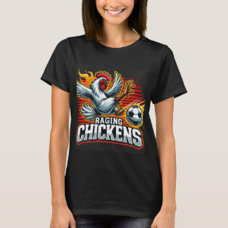 Women's Black Raging Chickens Shirt 