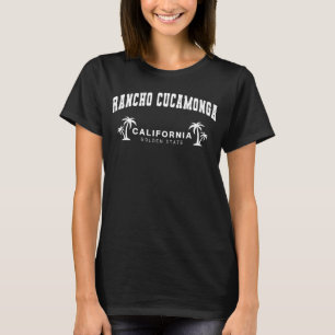 Women's Black Rancho Cucamonga, California T-Shirt