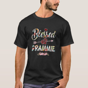 Womens Blessed To Be Called Grammie Sunflower Gram T-Shirt