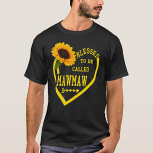 Womens Blessed To Be Called Mawmaw Mothers Day Sun T-Shirt
