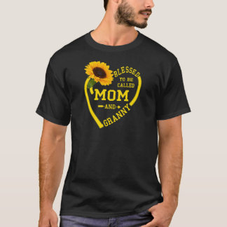Womens Blessed to be called Mum And Granny Mother' T-Shirt