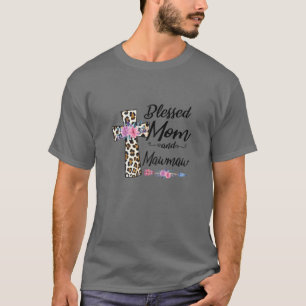 Womens Blessed To Be Called Mum And Mawmaw Floral T-Shirt