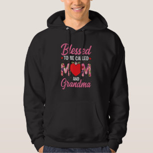 Womens Blessed To Be Called Mum Grandma Great Gran Hoodie