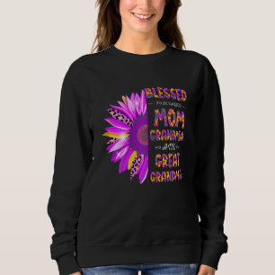 Womens Blessed To Be Called Mum Grandma Great Gran Sweatshirt