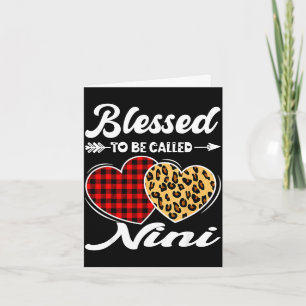 Womens blessed to be called nini mother's day card
