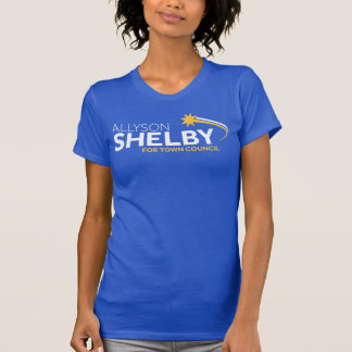Women's Blue Fitted T-Shirt