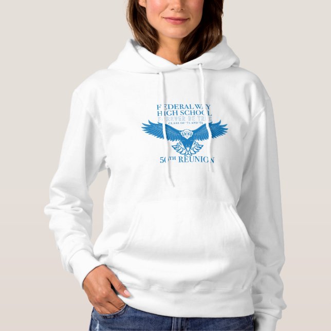 Women's Blue Hoodie (Front)