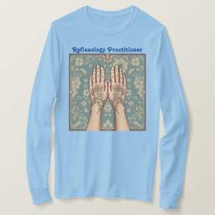 Women's Blue Reflexology Practitioner T-Shirt 