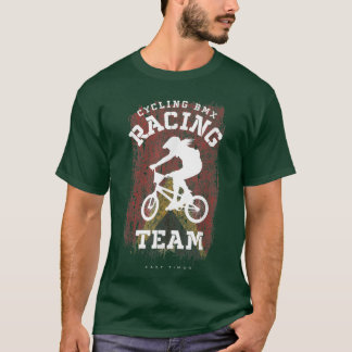 Womens BMX Bike East Timor Flag Biking Cycling Rac T-Shirt
