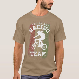 Womens BMX Bike Hungary Flag Biking Cycling Racing T-Shirt