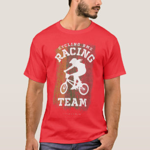 Womens BMX Bike Lithuania Flag Biking Cycling Raci T-Shirt