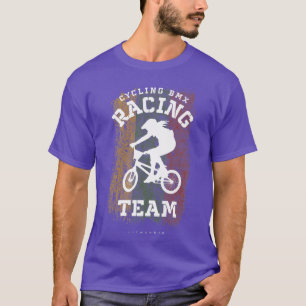 Womens BMX Bike Lithuania Flag Biking Cycling Raci T-Shirt