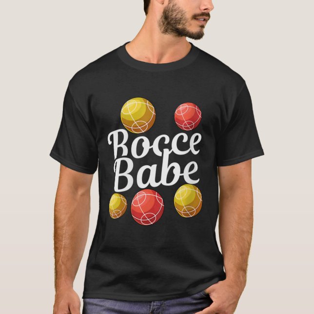 Womens Bocce Ball Gift - Fun Yard Game - Bocce Bab T-Shirt (Front)