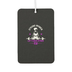 Womens Bodybuilding Gym Workout And Funny Training Car Air Freshener