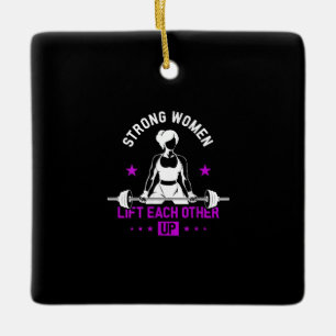 Womens Bodybuilding Gym Workout And Funny Training Ceramic Ornament