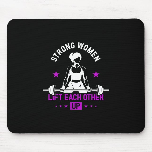 Womens Bodybuilding Gym Workout And Funny Training Mouse Pad (Front)