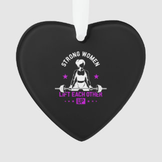 Womens Bodybuilding Gym Workout And Funny Training Ornament