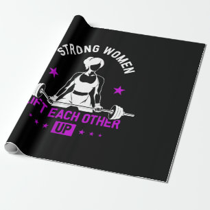 Womens Bodybuilding Gym Workout And Funny Training Wrapping Paper