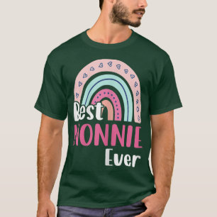 Womens Boho Rainbow Best Nonnie Ever Funny Mother' T-Shirt