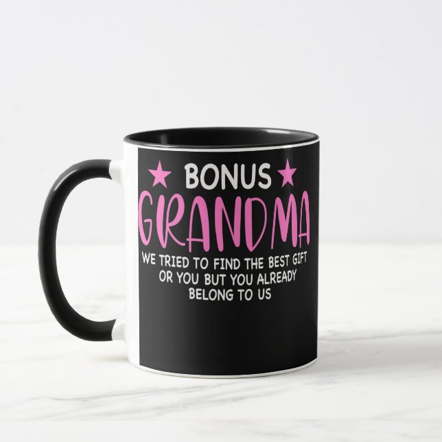 Womens bonus grandma we tried to find bonus mug (Left)