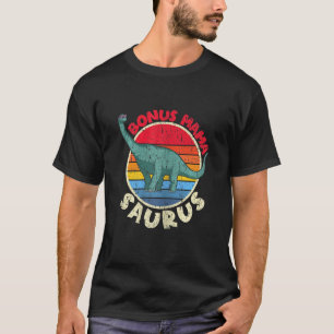 Womens Bonus Mama Saurus Brachiosaurus Diplodocus  T-Shirt